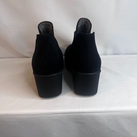 Sofft Euro Soft Black Joslyn Pull On Ankle Bootie Chunky Wedge Size 8M - Picture 8 of 10